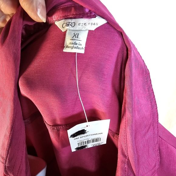 2/$20 Nwt Cato XL Collared Bd Blouse - Picture 8 of 8